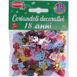 Decorazioni per la tavola 18 anni