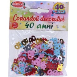 Coriandoli Decorativi 40 anni Graziano