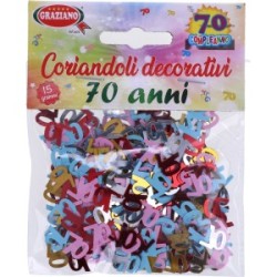 Coriandoli Decorativi 70 anni Graziano