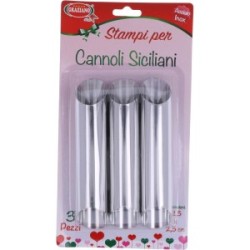 Stampo per cannoli siciliani 3 pz