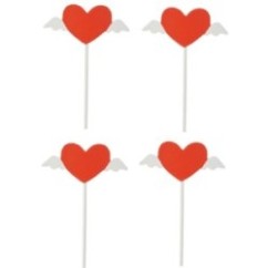 Picks Cuore con ali 6 Pz | Graziano Sas