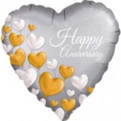 Mylar Anniversario Cuore 18'' | Graziano Sas