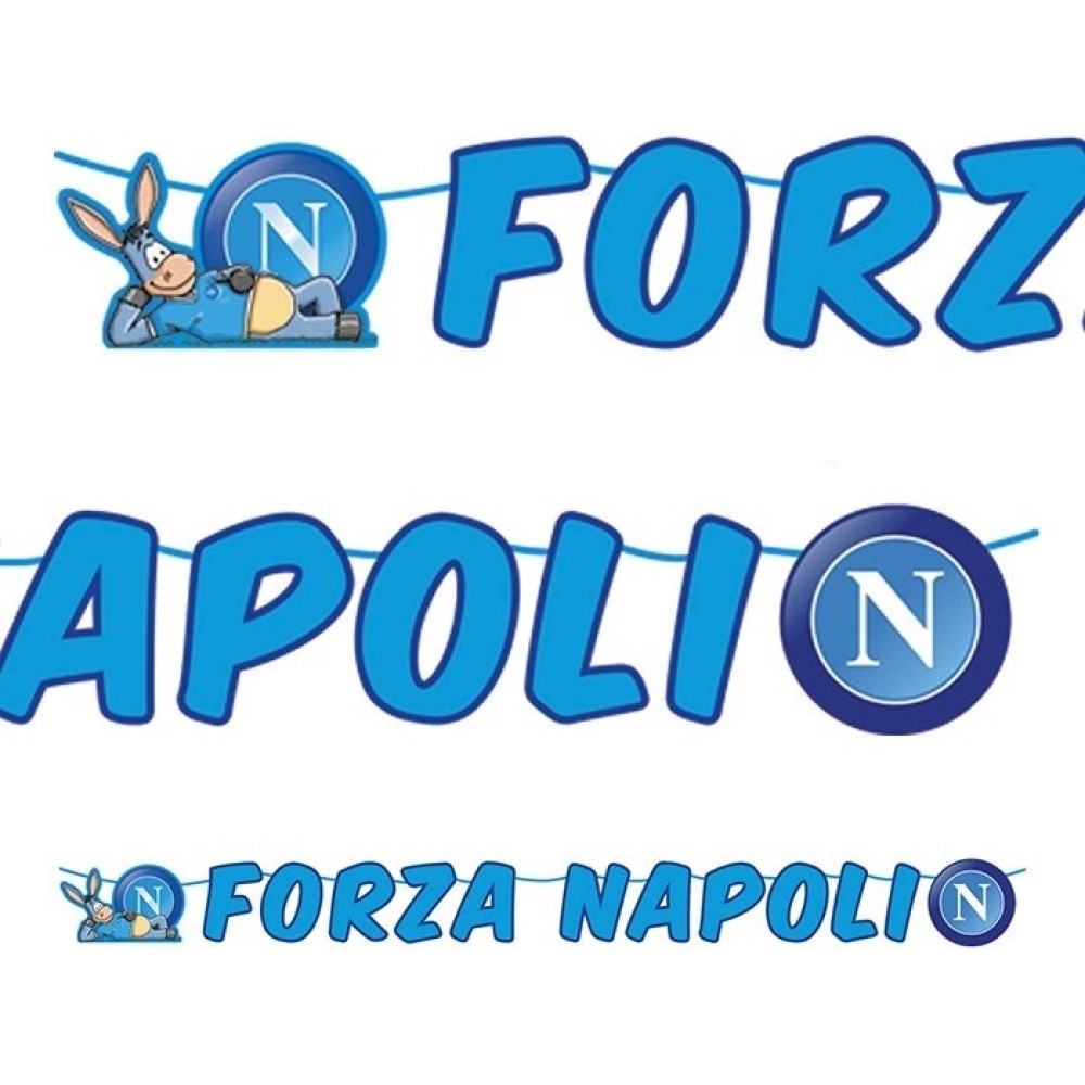 Festone Forza Napoli 6 m Striscione Compleanno SSC | Graziano