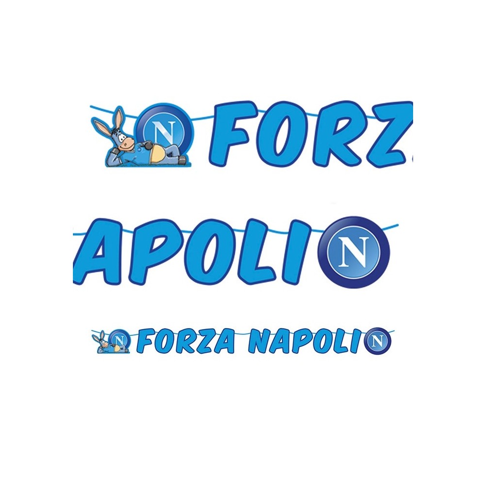 Festone Kit Scritta Maxi Forza Napoli