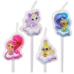 Shimmer & Shine Mini Candeline 4pz | Graziano Sas