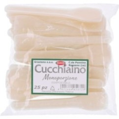 Cucchiaini Compostabili Monoporzione 25 Pz | Graziano Sas