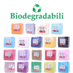 Tovaglioli colorati biodegradabili