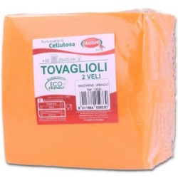 Tovaglioli Carta Colorati Biodegradabili 25x25 cm 50 Pz | Graziano