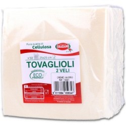 Tovaglioli Carta Colorati Biodegradabili 25x25 cm 50 Pz | Graziano