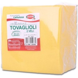 Tovaglioli Carta Colorati Biodegradabili 25x25 cm 50 Pz | Graziano
