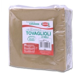 Tovaglioli Carta Colorati Biodegradabili 25x25 cm 50 Pz | Graziano