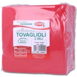 Tovaglioli Carta Colorati Biodegradabili 25x25 cm 50 Pz | Graziano