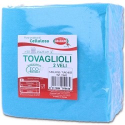 Tovaglioli Carta Colorati Biodegradabili 25x25 cm 50 Pz | Graziano