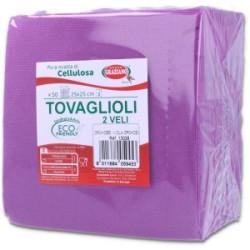 Tovaglioli colorati biodegradabili