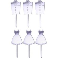 Mini Cake Topper Sposi 6pz | Graziano Sas