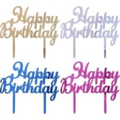 Cake Topper Happy Birthday Plex | Graziano Sas