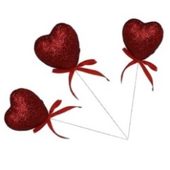 Pick Cuore Rosso 3 Pz | Graziano Sas