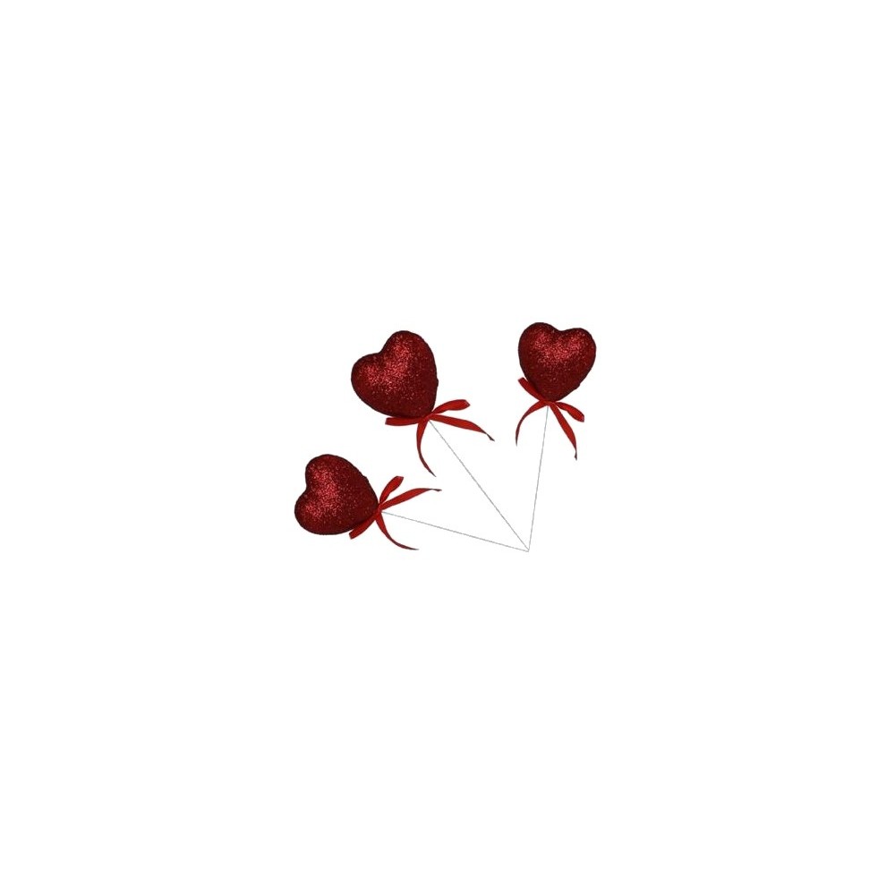 Pick Cuore Rosso 3 Pz