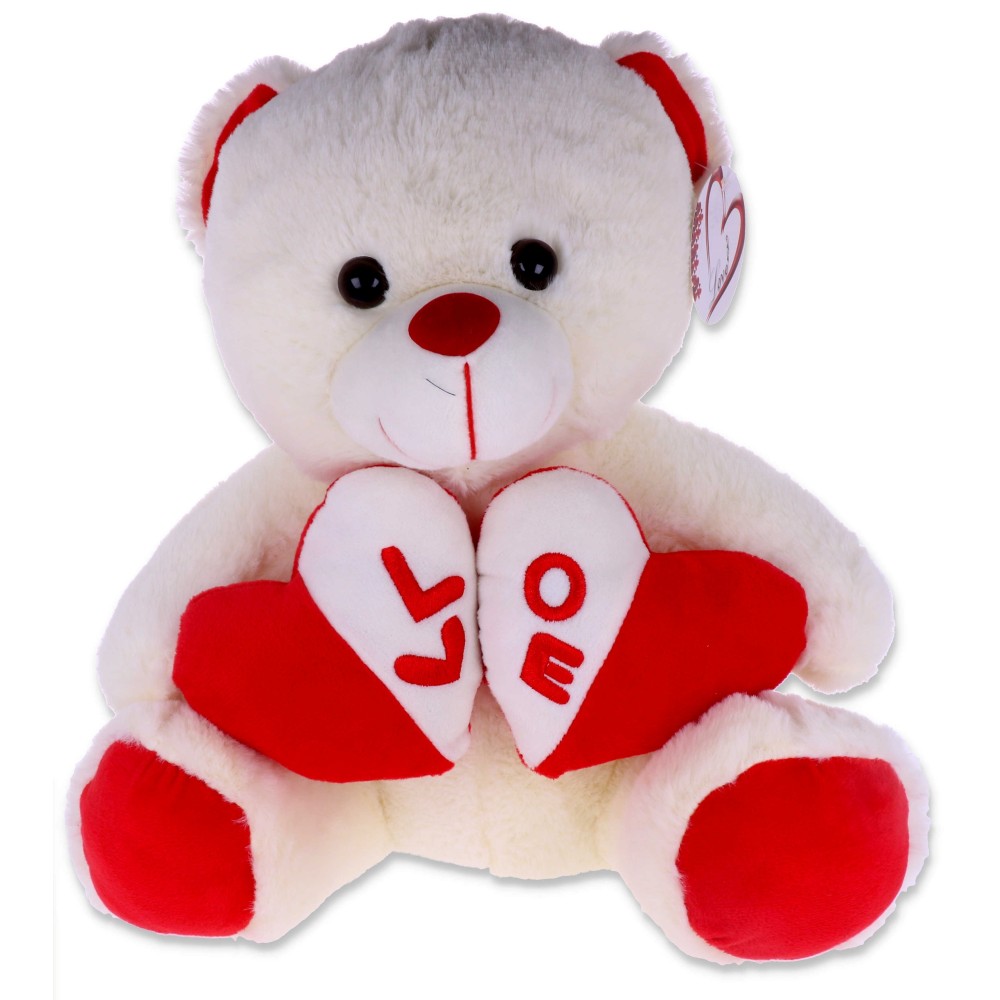 Orsetto Peluche Con Doppio Cuore 35 cm