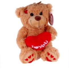 Orsetto Peluche Cuore I love you 25 cm | Graziano Sas