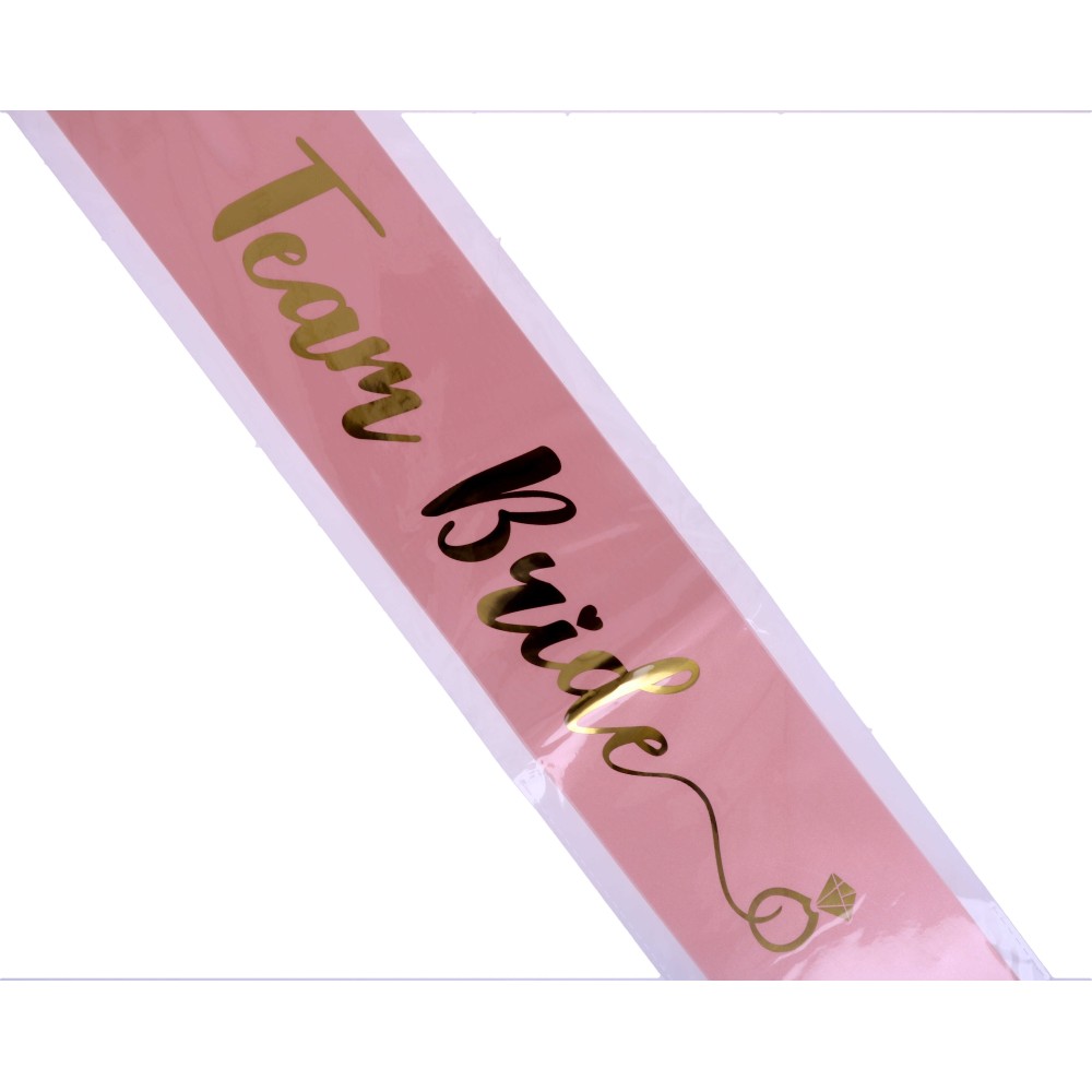 Fasce Team Bride rosa metallizzata