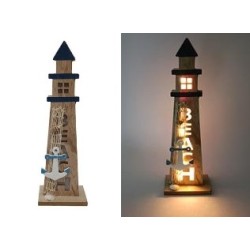 Faro in Legno Con Luce