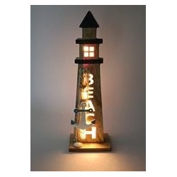 Faro in Legno Con Luce