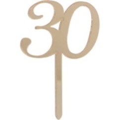 Mini Cake Topper 30 oro 8pz | Graziano Sas