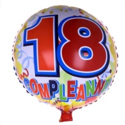 Palloncino Mylar 18 Anni Graziano