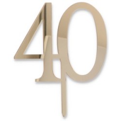 Cake Topper 40 oro