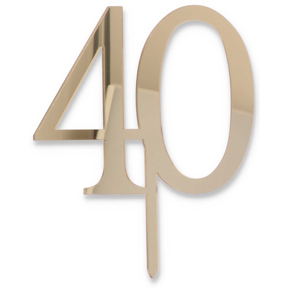 Cake Topper 40 oro