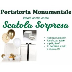 Portatorta monumentale + scatola sorpresa