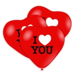 Palloncini Cuori I Love You 10 Pz