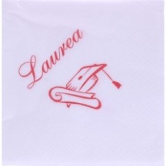 Tovaglioli Laurea 25x25 cm | Graziano Sas