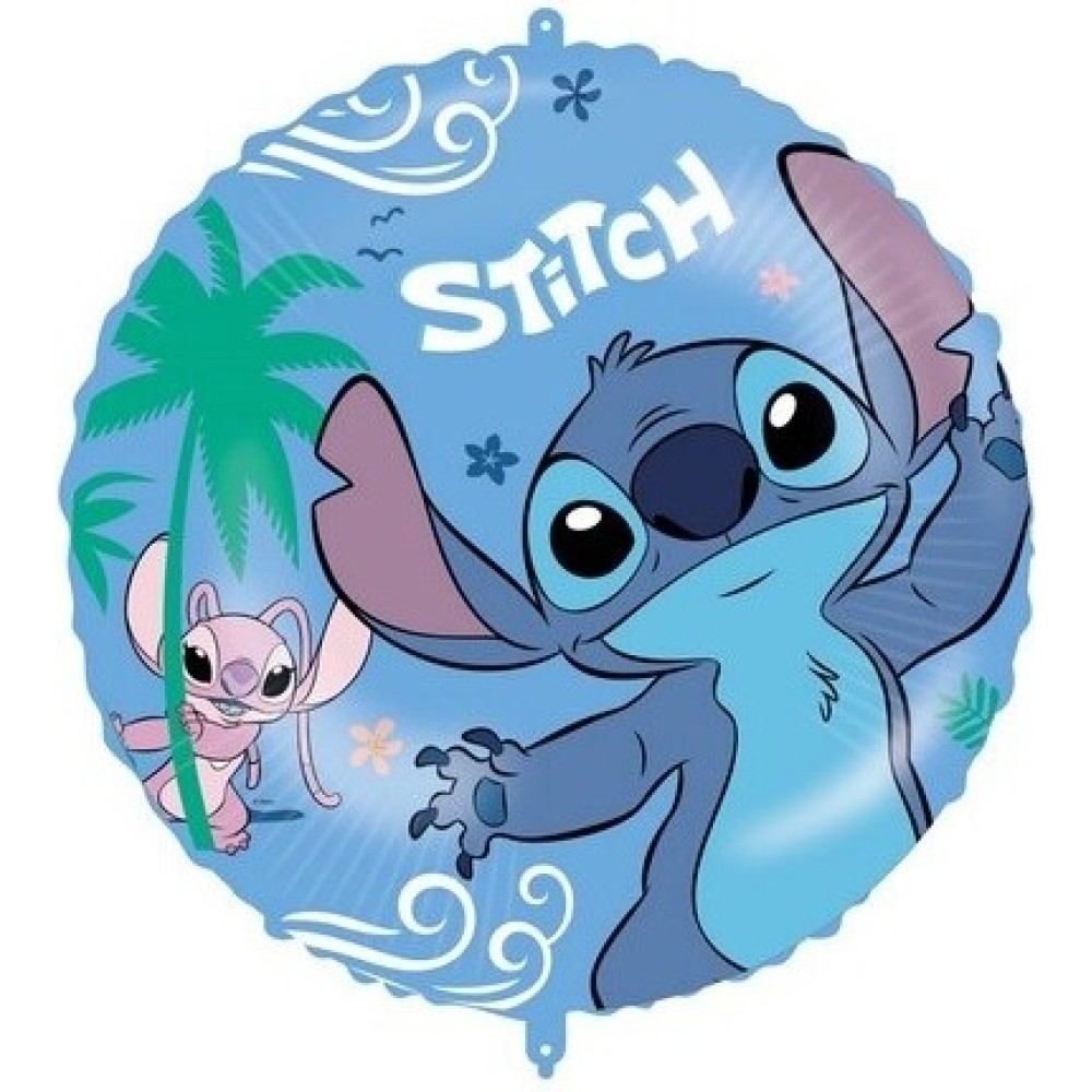Palloncino Mylar Stitch e Angel 45 cm con Kit Completo | Graziano
