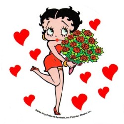 betty boop cialda torta compleanno