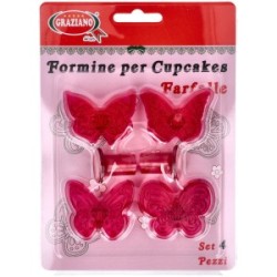 Formine per Cupcake Farfalle Pz.4