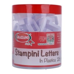 Stampini Lettere Plastica Pz.26