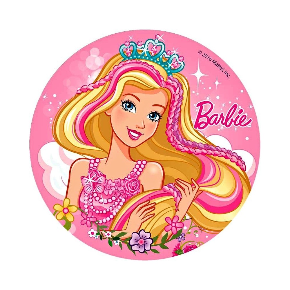 Cialda Barbie per torta