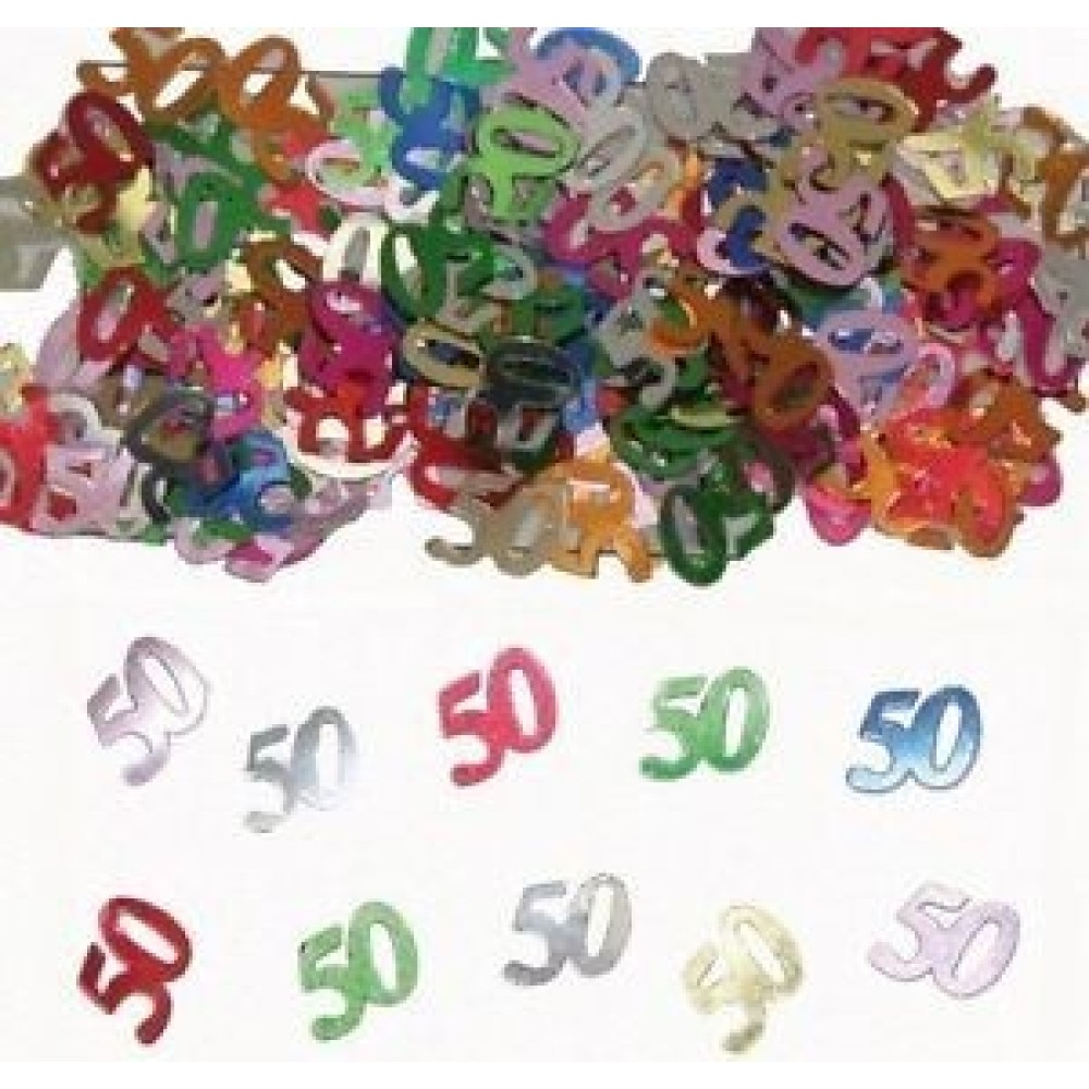 coriandoli per la tavola 50 anni multicolor