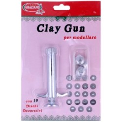 CLAY GUN + 19 Dischi Decorativi