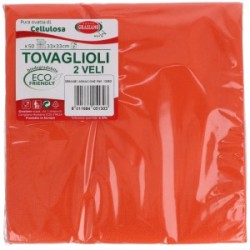 Tovaglioli di carta colorati biodegradabili arancio