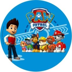 cialda per torta paw patrol