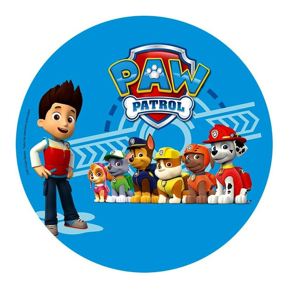 cialda per torta paw patrol