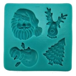 Stampo Quadrato Natale Silicone