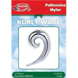 Palloncino kurly wave graziano argento