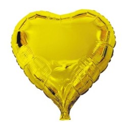 Palloncino elio a forma di cuore colore oro