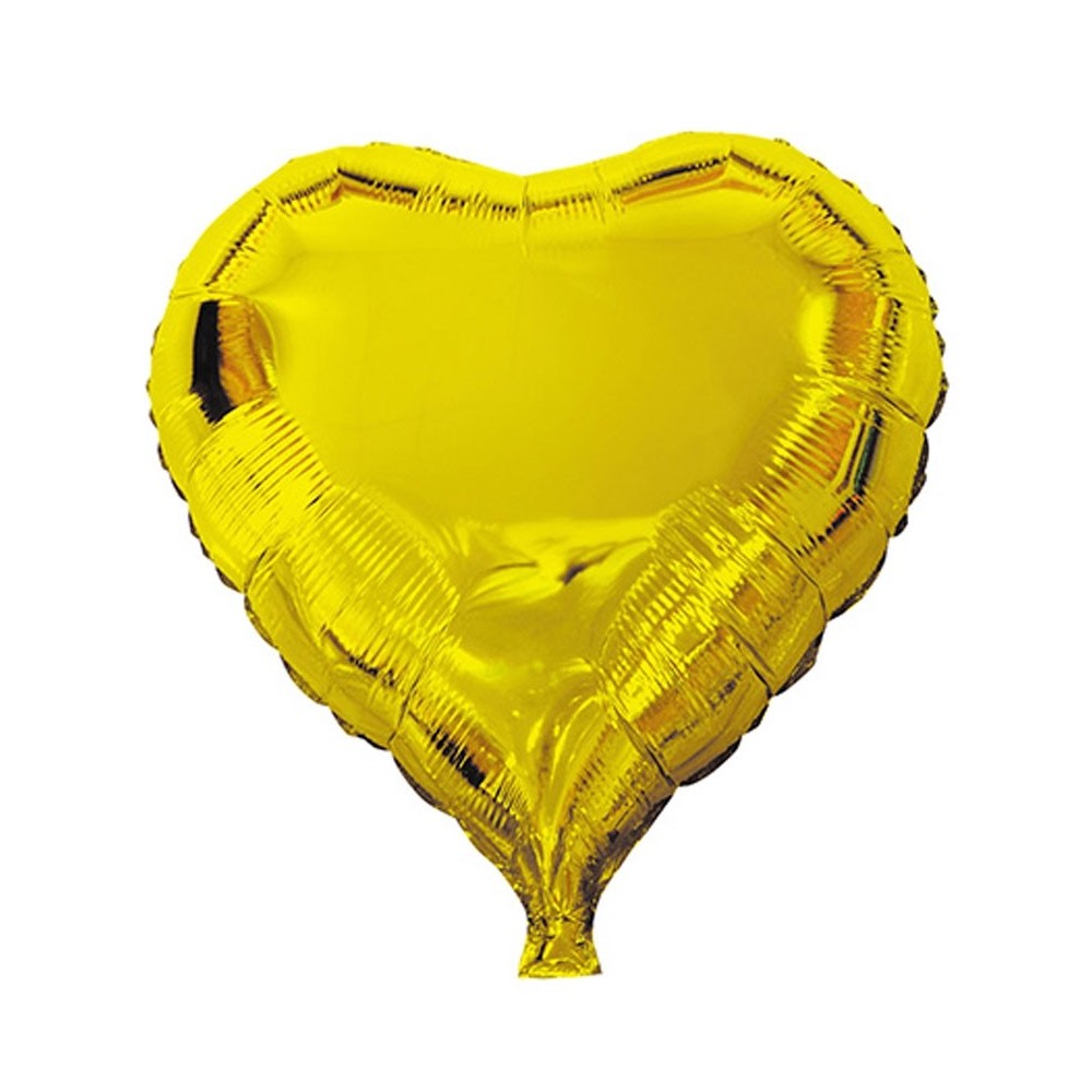 Palloncino elio a forma di cuore colore oro