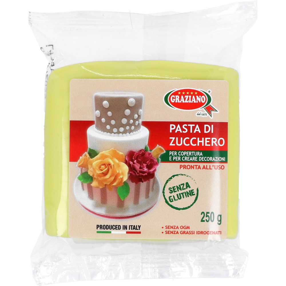 pasta di zucchero verde acido 250g