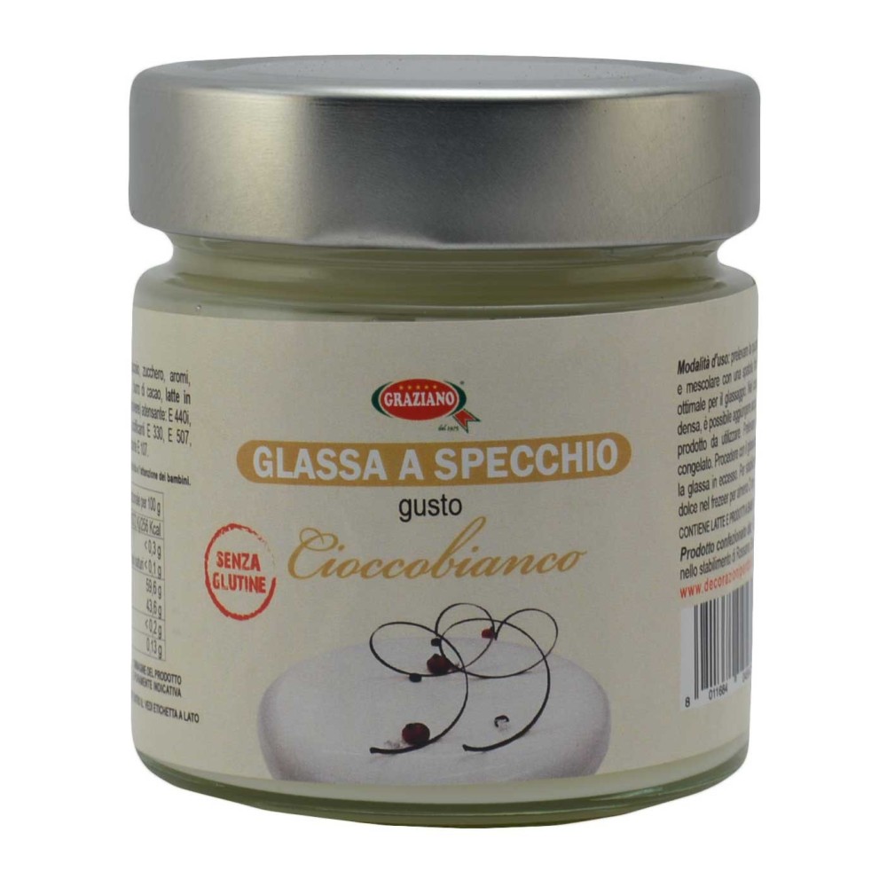 glassa a specchio cioccobianco